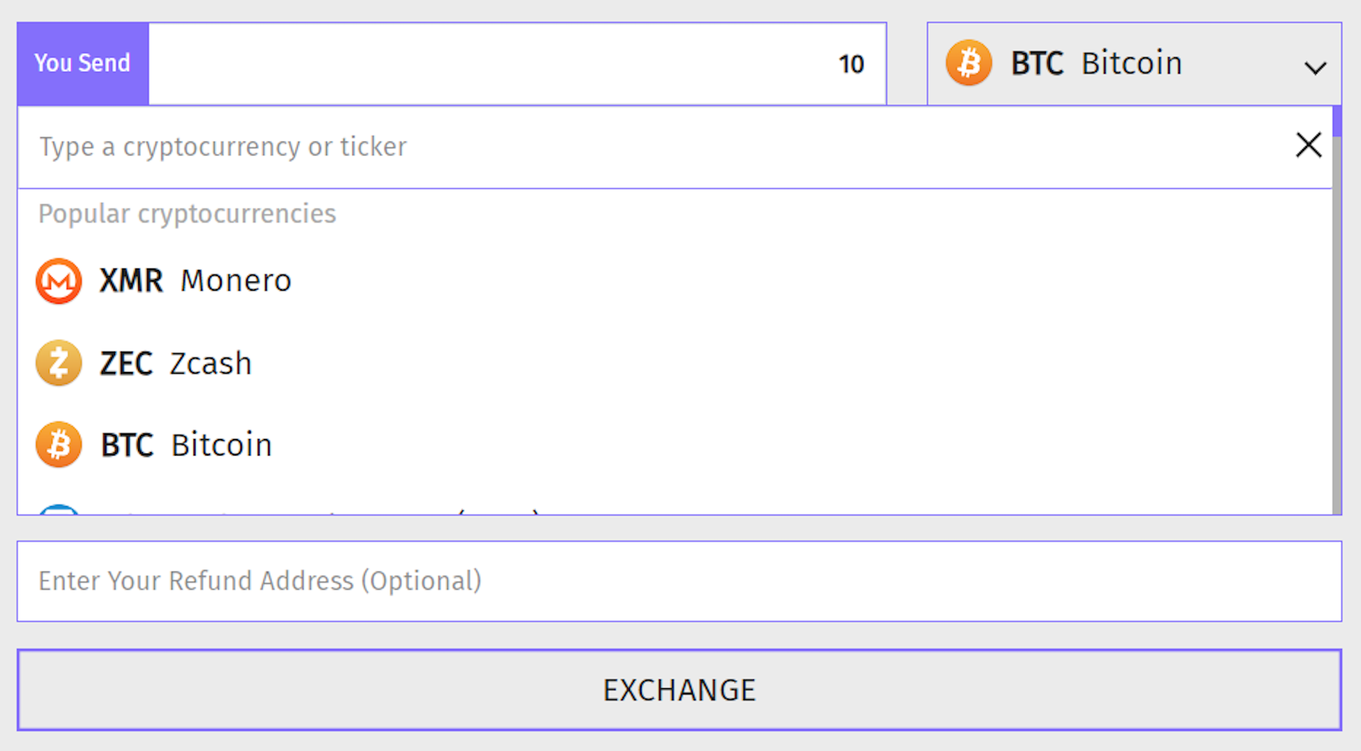 Exchange Step One