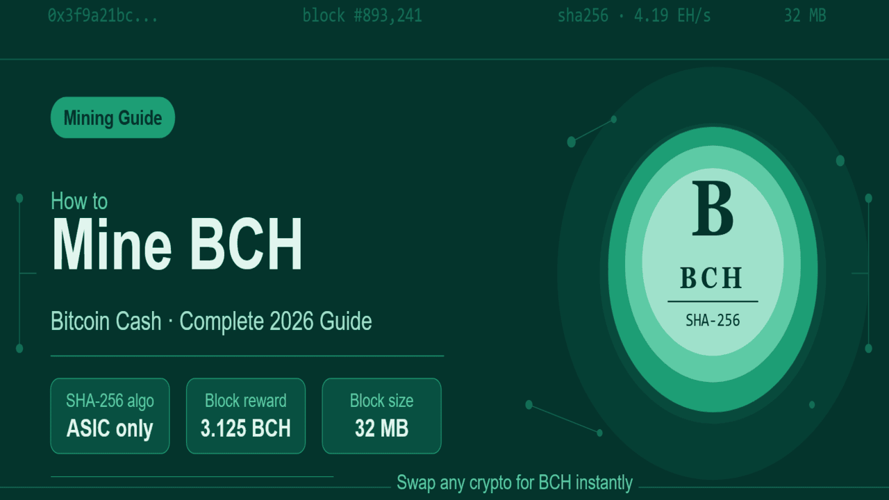 How to Mine Bitcoin Cash (BCH) in 2026 – Complete Mining Guide | SecureShift