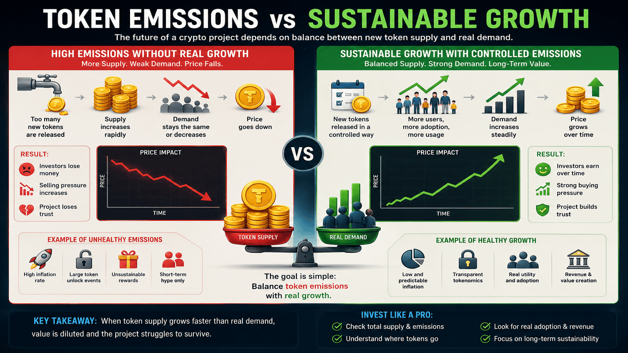Token Emissions vs Sustainable Growth: Why Some Crypto Projects Fail